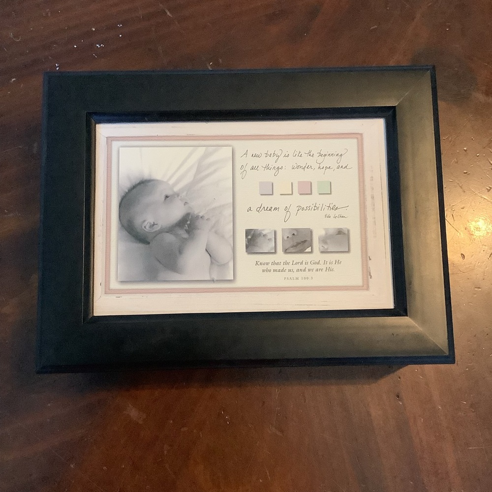 Sankyo wind up music box | changeable frame | how great thou art hymn